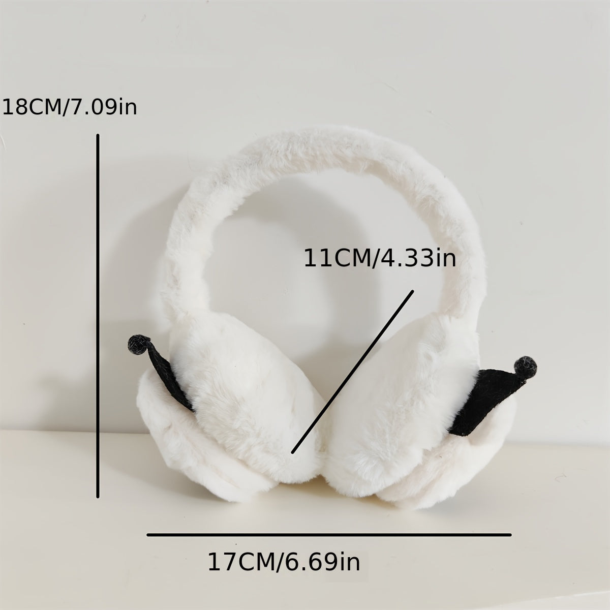 Plush Earmuffs for Cold Weather, Cartoon Style, Warm and Cute Ear Protection