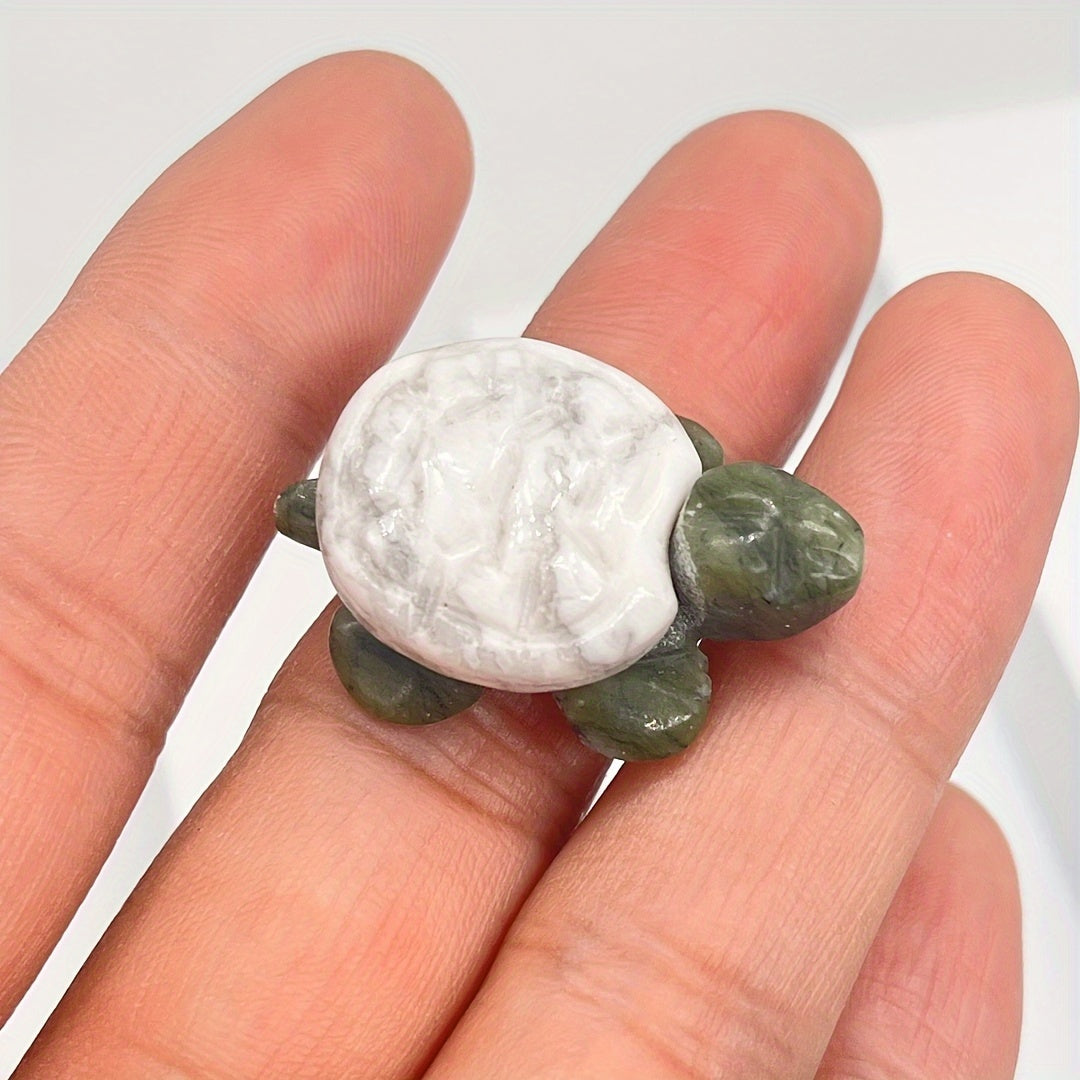 Натуральная кристальная фигурка черепахи для домашнего декора, украшение для аквариума