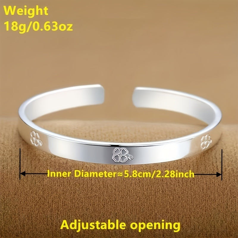 Pulsera ajustable de plata para hombres y mujeres, joyería elegante para el día a día