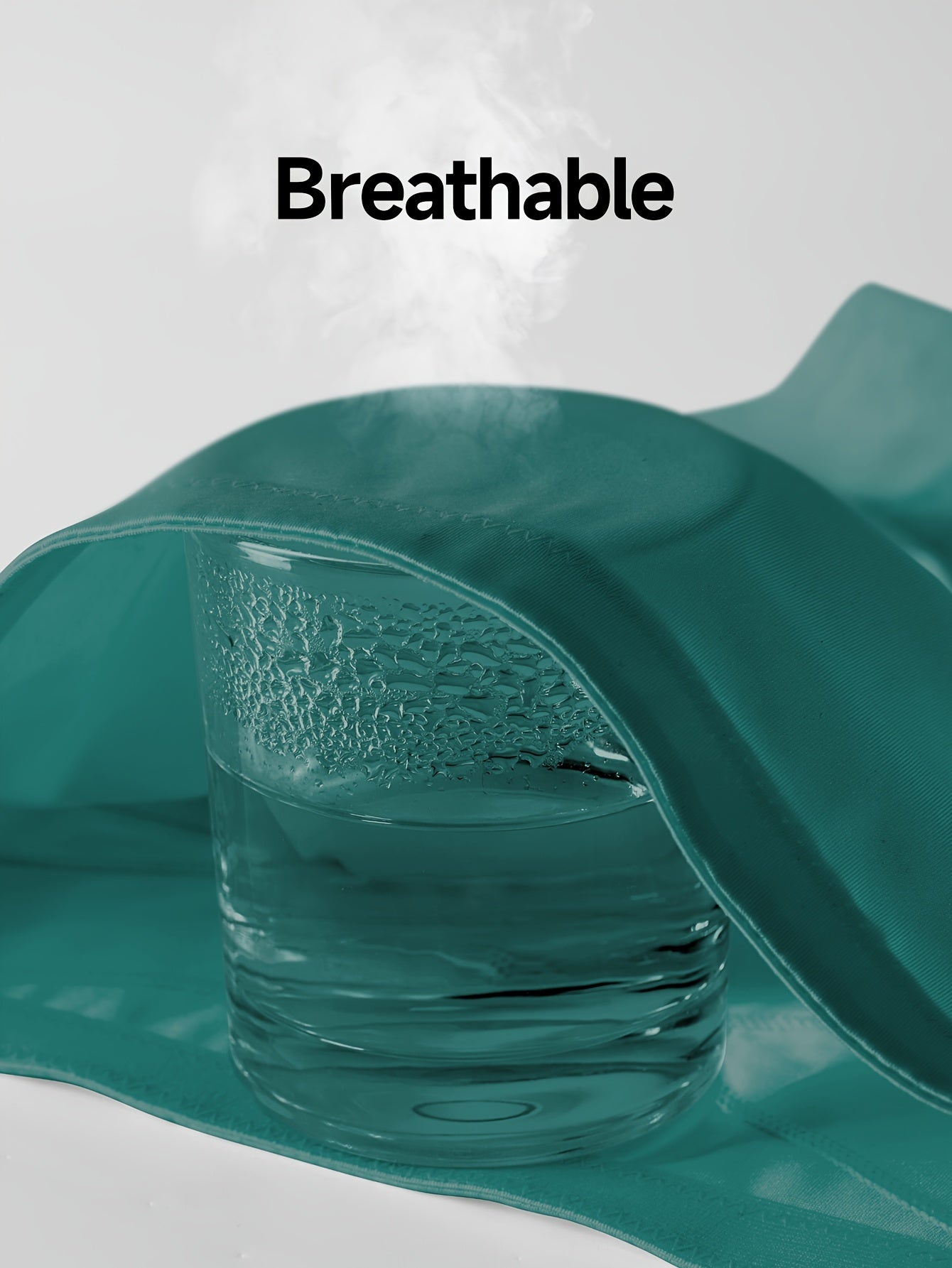 Women's High-Waist Shapewear Panties Teal Breathable Nylon Spandex Tummy Control