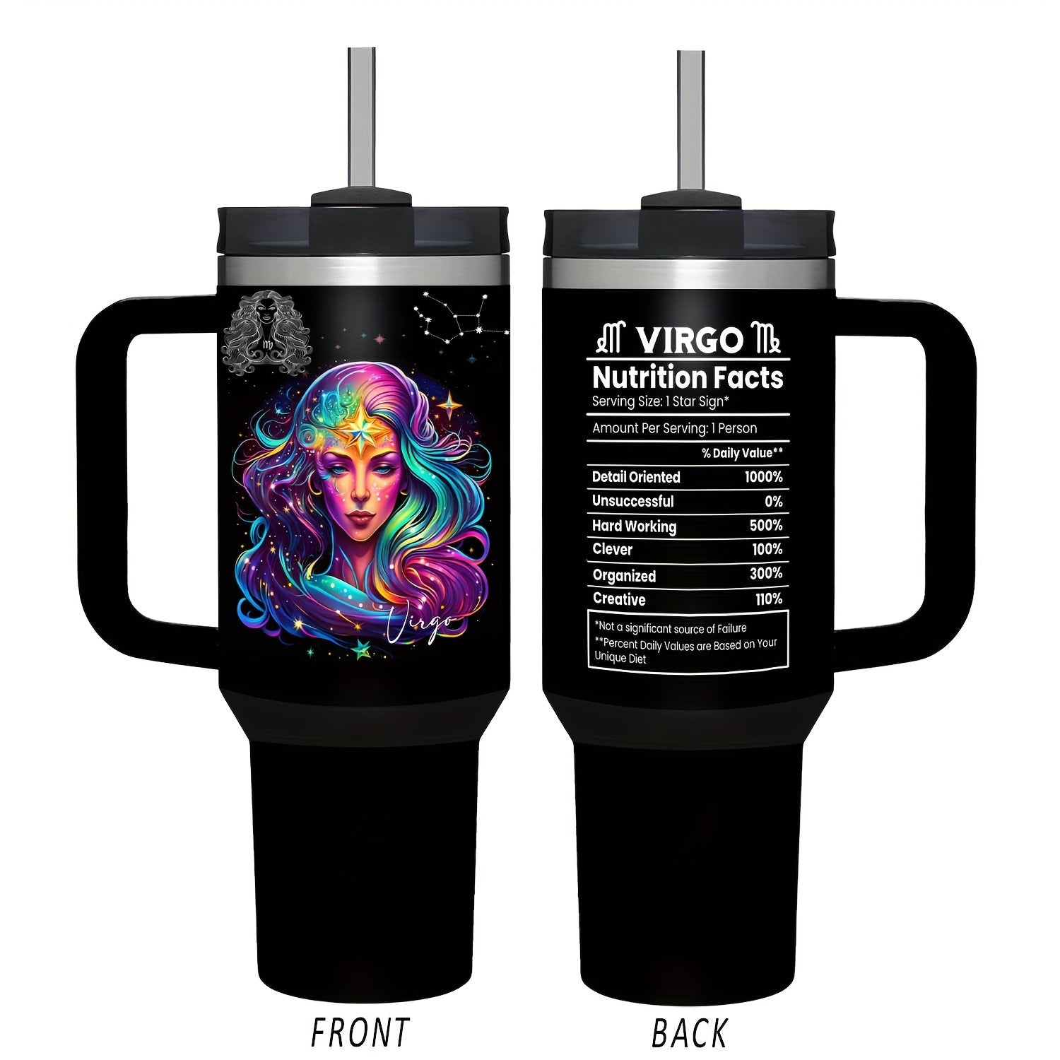 40oz Insulated Stainless Steel Water Bottle with Lid and Straw for Travel and Summer