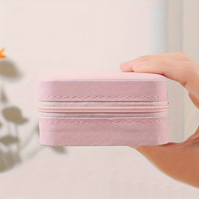 Caja de almacenamiento para joyas Multi-Grid con forro suave para collares y pendientes