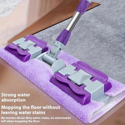 Multipurpose Wet and Dry Floor Mop with Washable Microfiber Pad Stainless Steel Handle