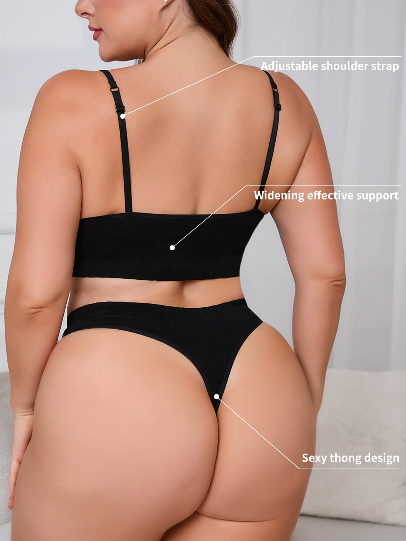 Plus Size Women’s Yoga Set Athletic Sportswear with Stretch Fabric