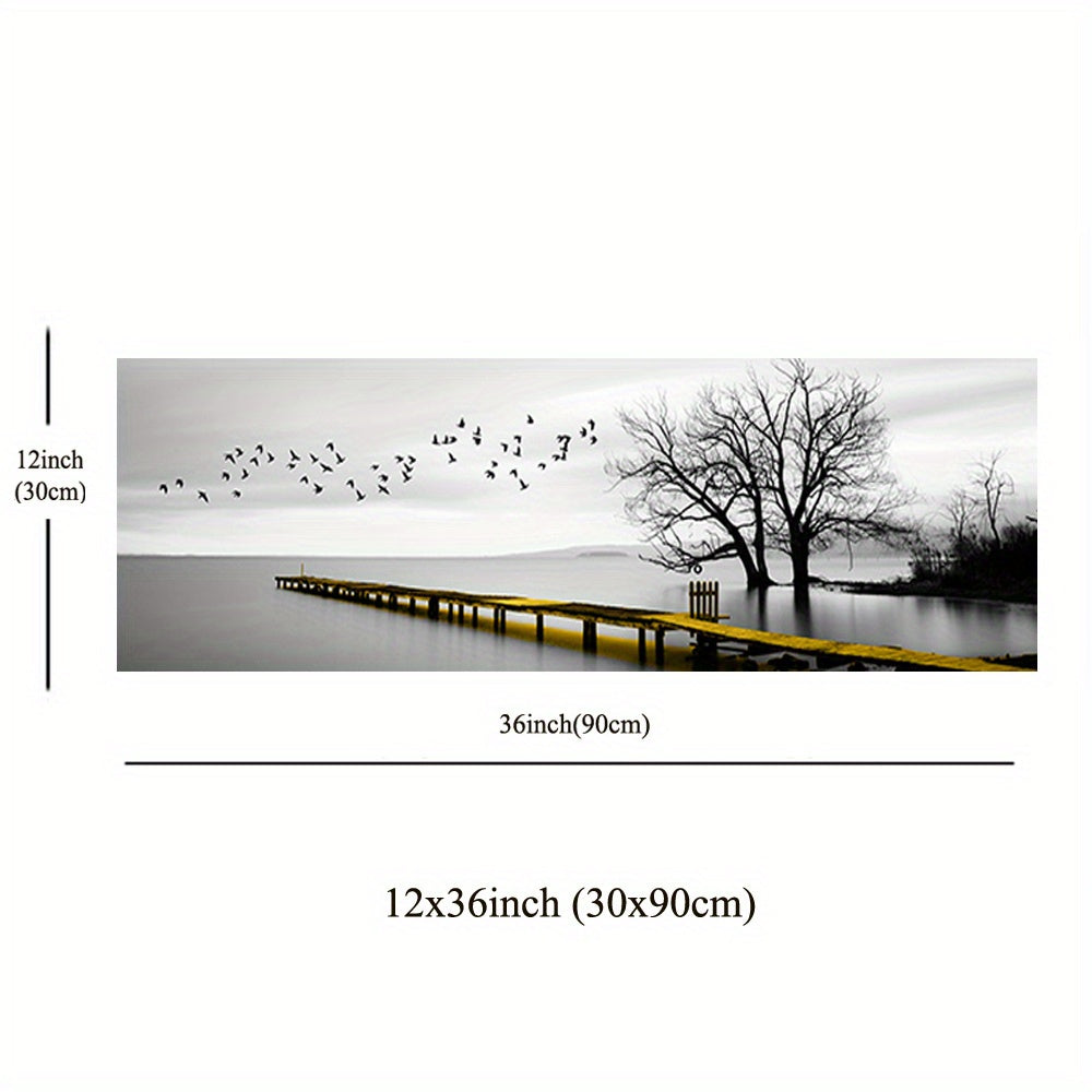 Sanoat uslubidagi ko'prik manzarasi HD kanvas rasmlari plakat - uy va ofis bezatish uchun ideal