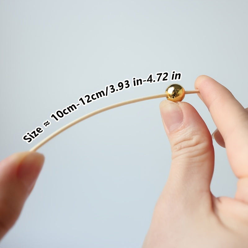 Bamboo Pearl Skewers for Party Decorations 50 Pack