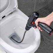 Extendable Electric Drain Auger for Clogs in Toilets and Drains Durable Metal Residential Commercial