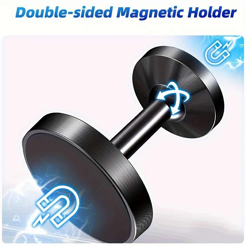 Magnetic Phone Holder for Gym and Vehicle Aluminum Alloy 360° Rotation