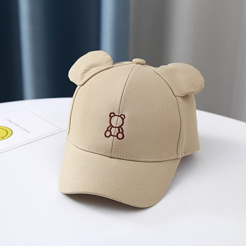 Gorra de béisbol para niños, para niños y niñas, protección solar, verano, playa, ajustada, tejida, poliéster, color mezclado