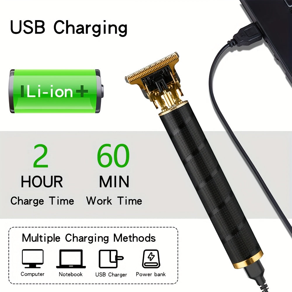 Haircutting Kit with Electric Trimmer Beard Trimmer Shaver Rechargeable Accessories