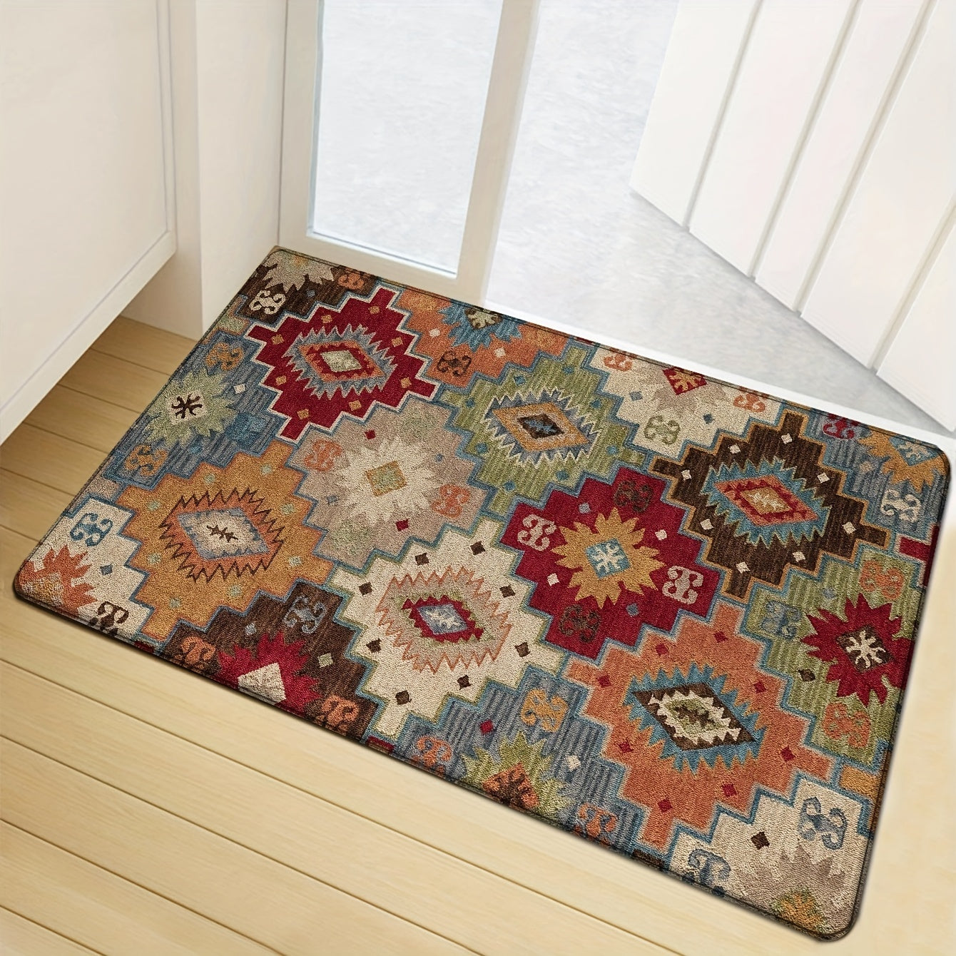 Fluffy Flannel Rug for Bedroom Non-Slip Machine Washable Shaggy Floor Carpet