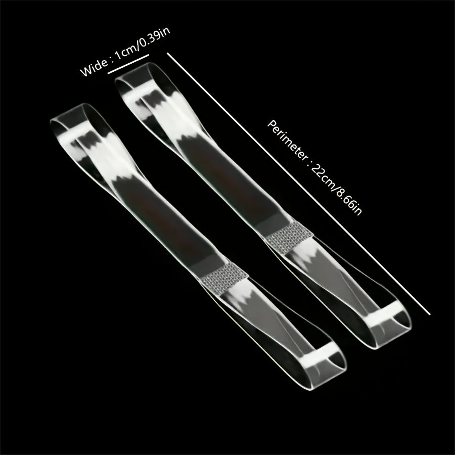 Women Transparent Silicone Heel Protectors Non-Slip Comfort Straps