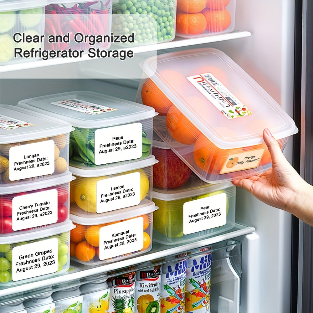 Waterproof Oil-Proof Freezer Label Stickers Thermal Paper for Kitchen Storage