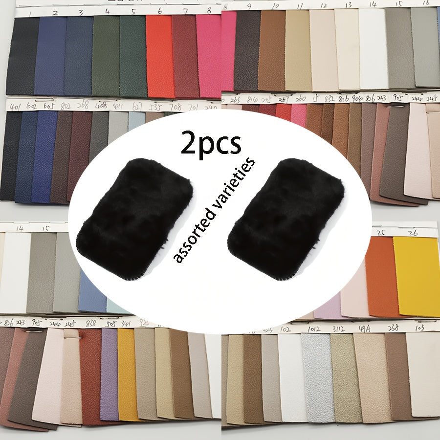 Plush Shoe Polishing Glove Set with Soft Faux Wool and Polyester for Shoe Care