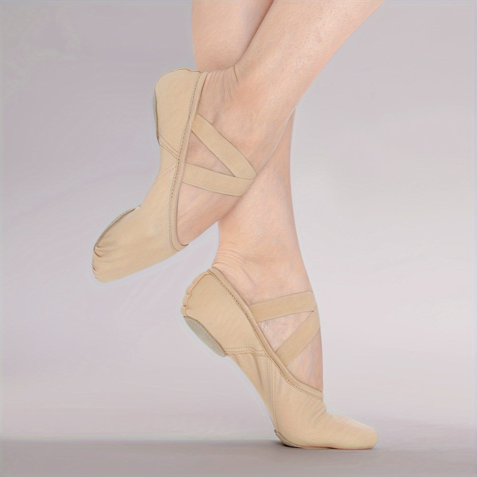 Zapatos planos de ballet para mujer de tela suave, sin cordones, para todas las estaciones