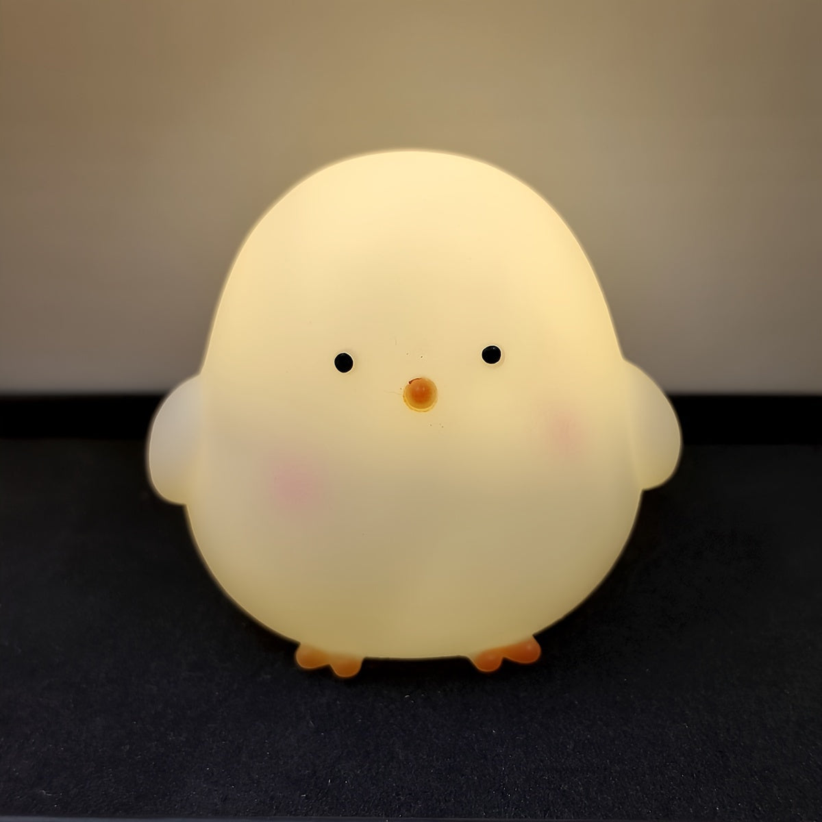 Minimalist Chicken LED Tabletop Lamp Battery-Powered Night Light for Bedroom Office
