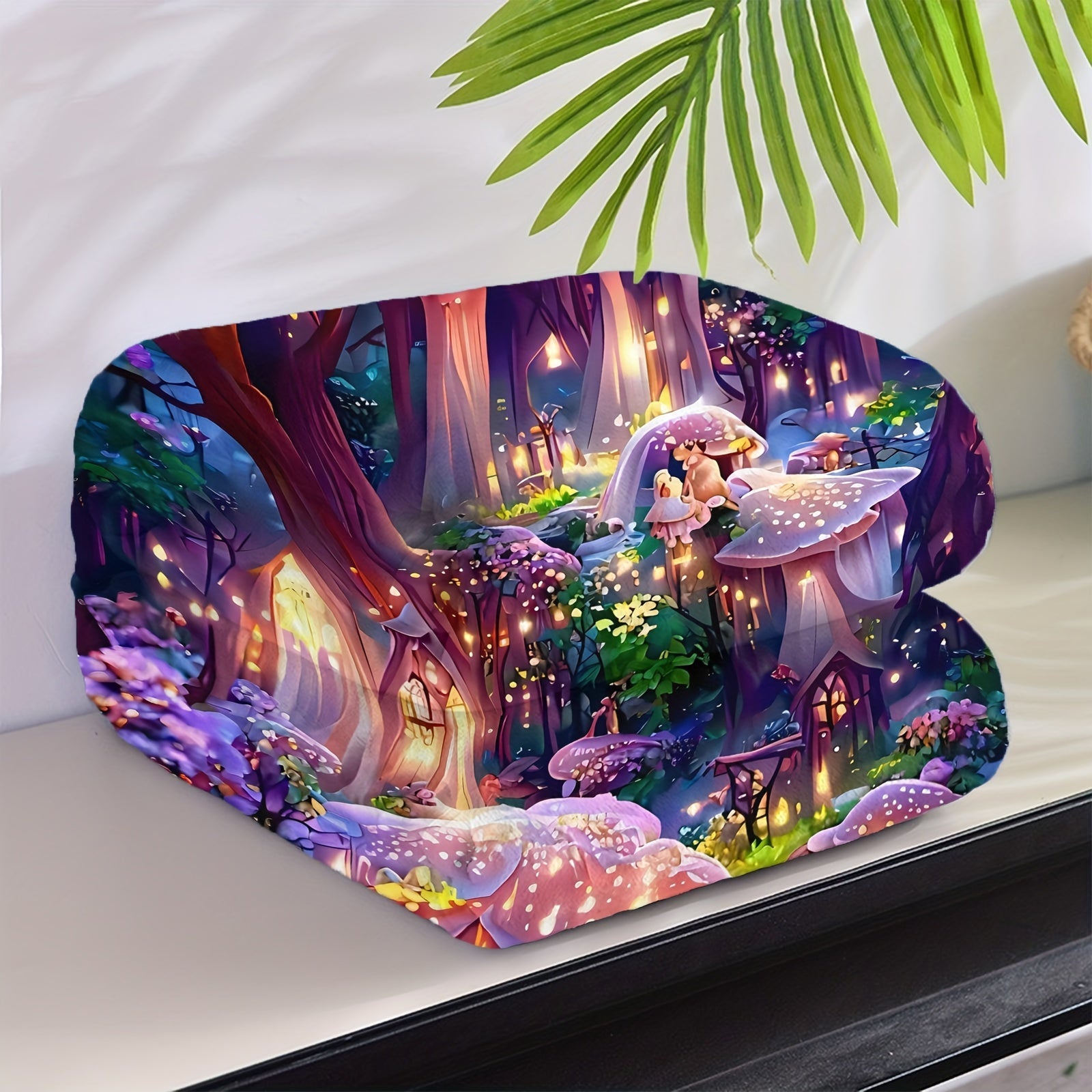 Fairy Forest Dream Castle Print Blanket for Kids Warm Cozy Gift