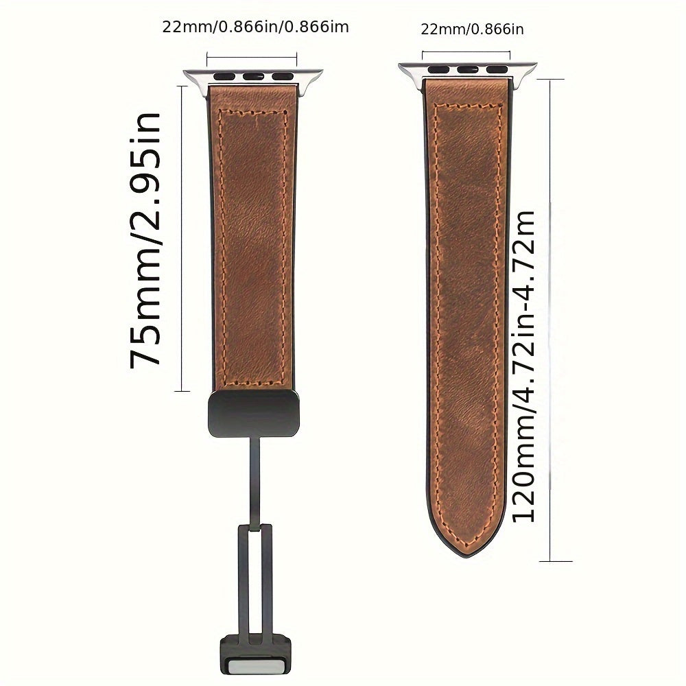 PU Leather Watch Strap for iWatch 38mm-49mm Compatible with Series Ultra SE 1-9 Women