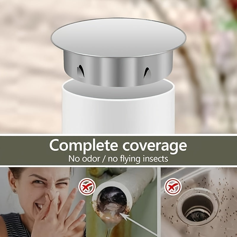 Stainless Steel Chimney Hole Cover 150mm Round Stove Pipe End Cap Vent Blocker