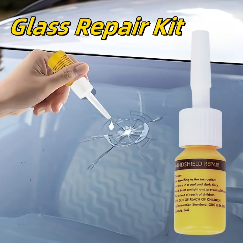 Universal Windshield Crack Repair Kit Nano Fluid Filler for Chips and Star Cracks