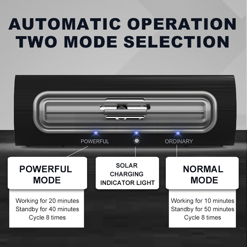 Автоматический очиститель воздуха для автомобиля на солнечной энергии с датчиком вибрации, фильтрация на 7 дней