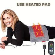 Portable Graphene USB Heating Pad with Adjustable Temp, Timer, Washable