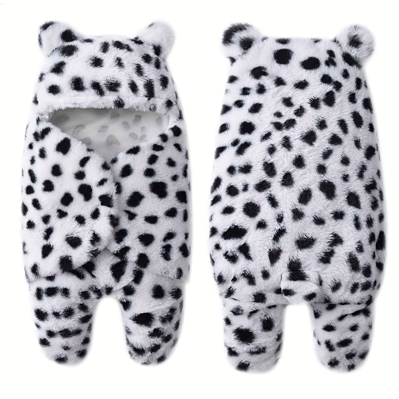 Baby Swaddle Blanket for Newborns Monochrome Black and White Lamb Cartoon Soft Cotton