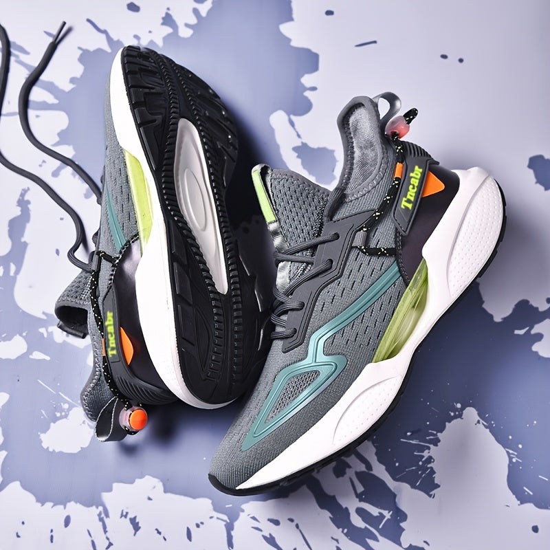 Zapatillas de malla para correr para hombre, zapatillas casuales para deportes con absorción de impactos