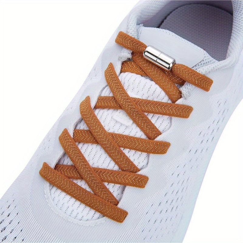 No-Tie Elastic Shoelaces for Kids and Adults, Flexible Easy to Use