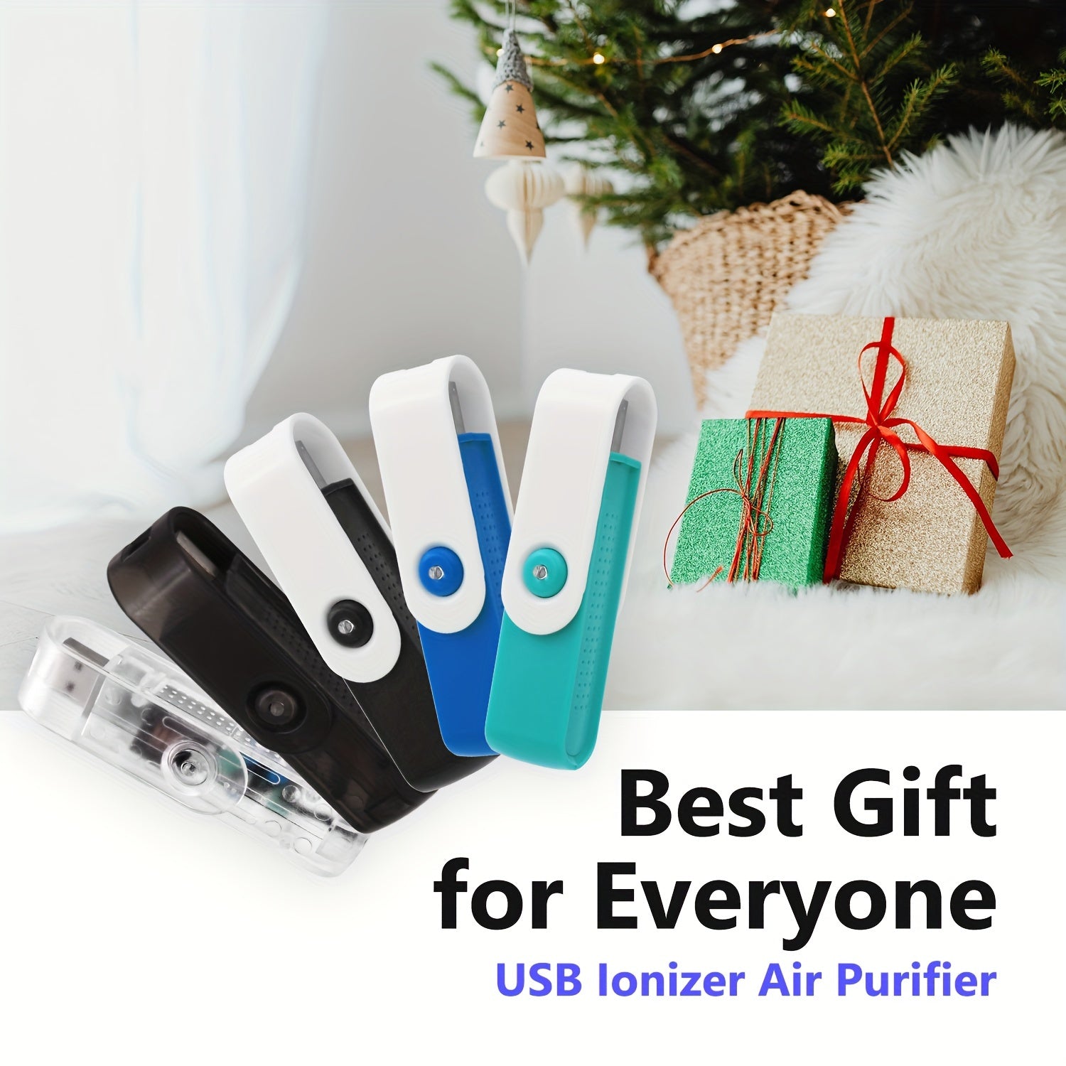 Mini Portable USB Air Purifier Negative Ion Freshener for Car Office Home