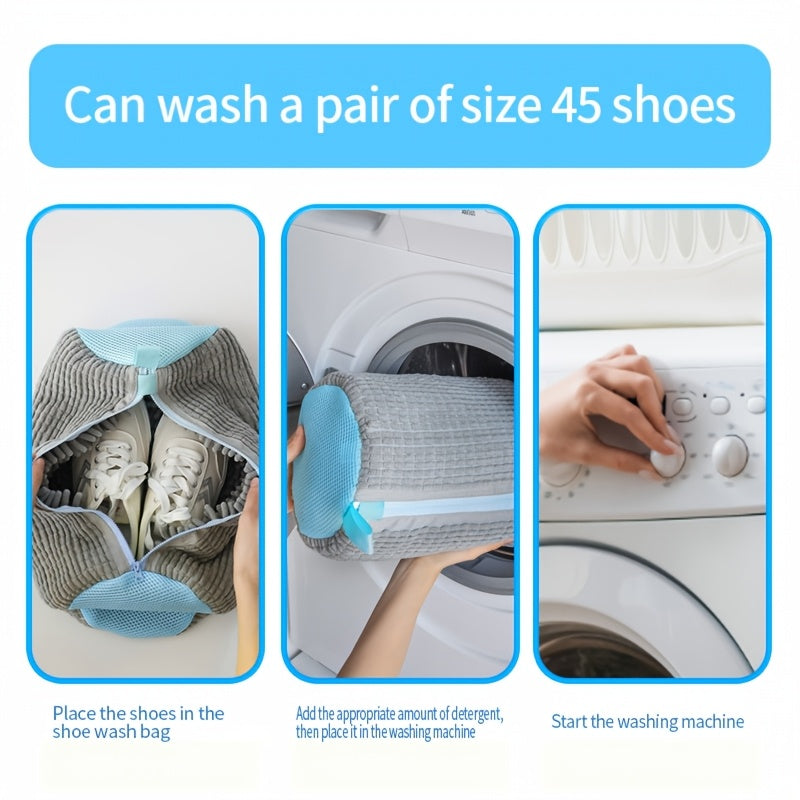 Footwear Cleaning Set with Reusable Shoe Washing Bag and Laundry Bags for Sneakers and Gym Shoes
