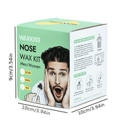 Унисекс-набор для удаления волос из носа с восковыми палочками и аксессуарами для мягкого удаления волос
