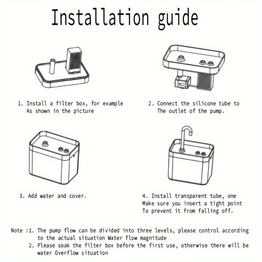 Кормушка для воды для кошек 1,5 л, USB, тихая циркуляционная фильтрация