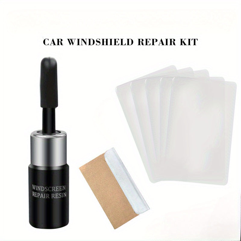 DIY Car and Phone Screen Repair Kit with Glass Curing Glue for Scratches and Cracks