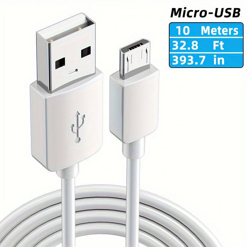 Cable de alimentación para cámara de seguridad blanca de 5-10m USB 5V para vigilancia exterior