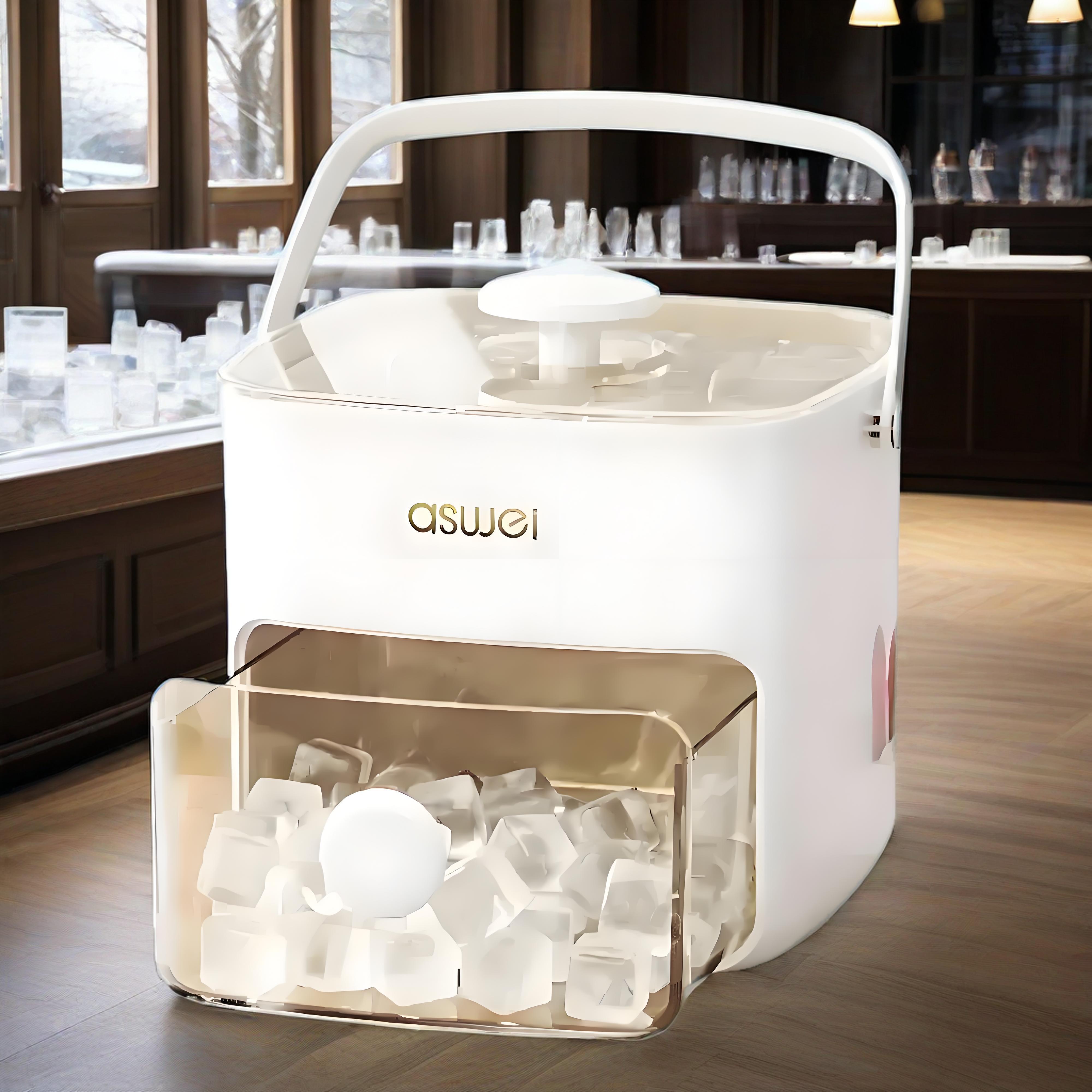 Portable Handheld Ice Maker Large Capacity Battery-Free Cubes for Beverages