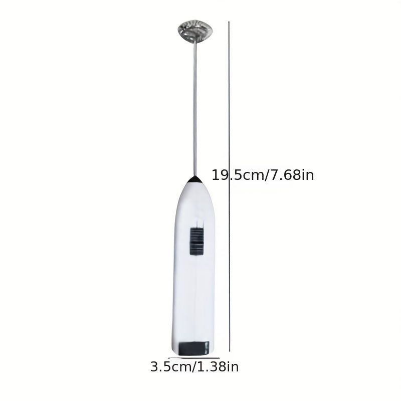 Stainless Steel Electric Milk Frother Handheld Coffee Tea Maker