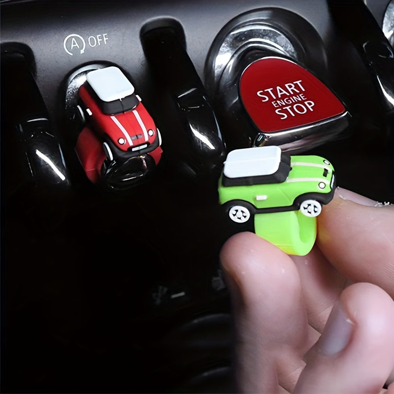 Universal Car Interior Decoration Central Control Button Cover Ring Silicone Car Interior Accessory