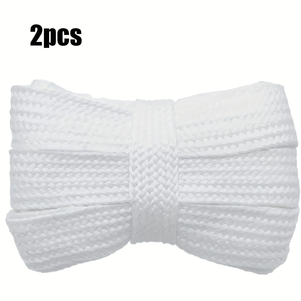 Unisex Casual Knitted Style Shoe Laces 2 Pairs, Black White Pink Grey