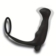 Men Vibrating Prostate Massager with 10 Speeds and Delay Ring
