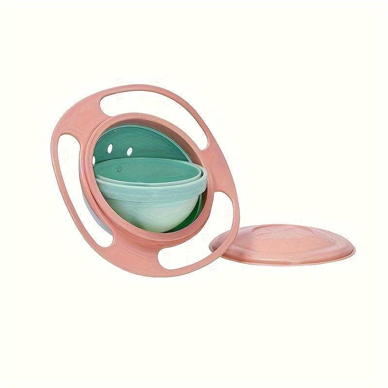 Baby Toddler Feeding Bowl BPA-Free Rotating Spill-Proof 360 Degree Spin Multi-Color