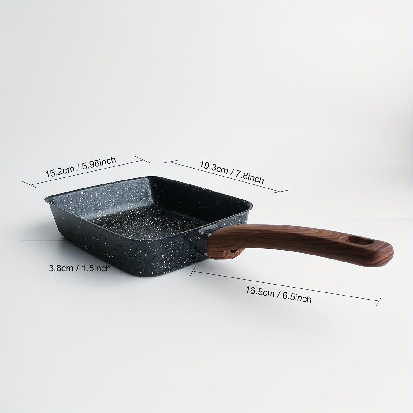 Egg Pan Nonstick Granite Stone for Tamagoyaki Japanese Omelette PFOA Free Induction Suitable