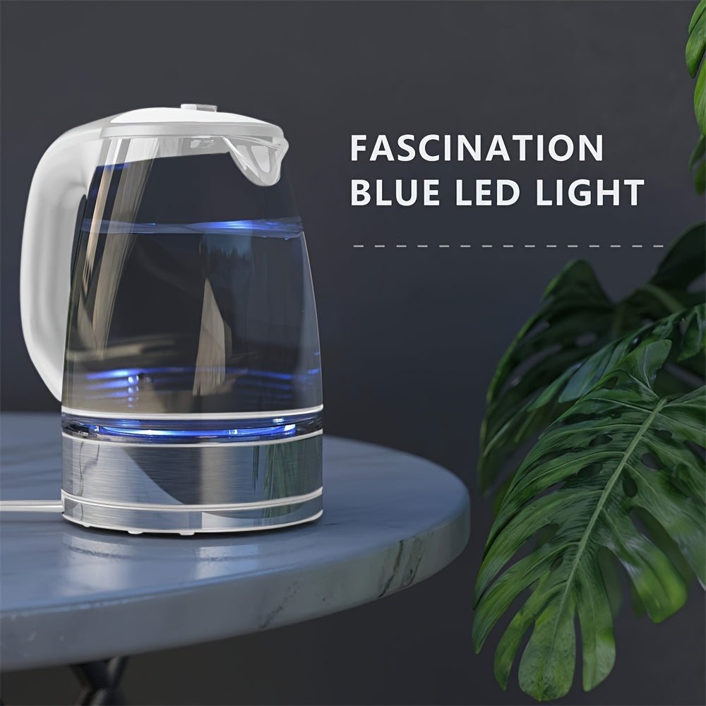 Electric Glass Kettle 2.0L 2200W Fast Boil Temperature Control Matte White