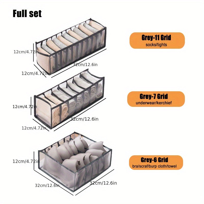 Kichkina bolalar uchun kiyimlar, paypoq va aksessuarlar uchun saqlash tashkilotchisi, shkaf bo'linmasi, tarmoq qutisi