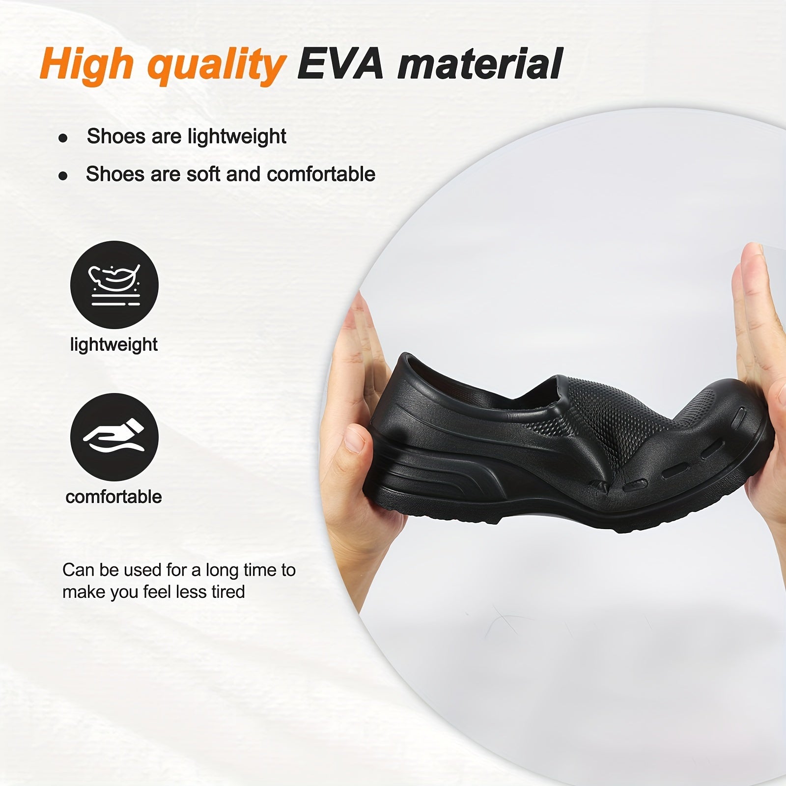 Women's Slip-Resistant Kitchen Clogs Lightweight Non-Slip EVA Insole