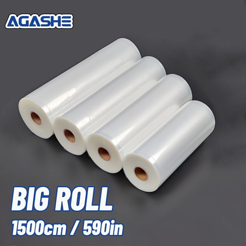 Vakuum yopishtiruvchi rulolar, juda katta, 1500cm, BPAsiz, yetti qatlamli ko-ekstrudlangan oziq-ovqatni saqlash uchun