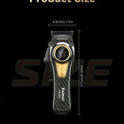 Профессиональные машинки для стрижки KEMEI: USB-заряжаемый электробритва с LED-дисплеем, регулируемой скоростью, аккумулятором 4500mAh, лезвием из нержавеющей стали, салонного качества, стильным дизайном, подарок для мужчин