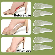 Women's Silicone Forefoot Cushion Inserts for High Heels Non-Slip Footwear Pads