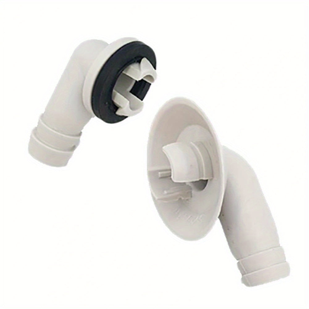 Spiral Drain Hose Connector for Air Conditioners Weather-Resistant Plastic 4.6cm