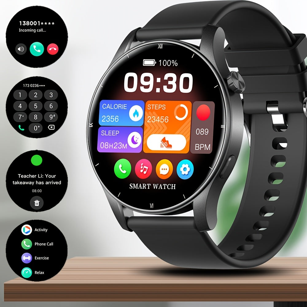 Мужские умные часы 3,53 см TFT-дисплей Водонепроницаемый фитнес-трекер Уведомления о звонках и SMS